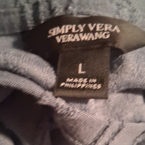 Simply Vera Vera Wang Denim Blue Knit Top - Picture 3 of 6